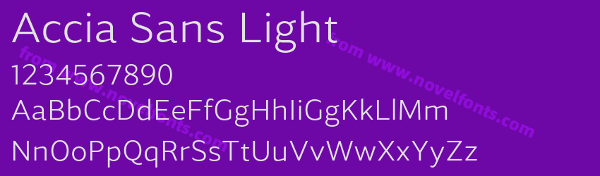 Accia Sans LightPreview