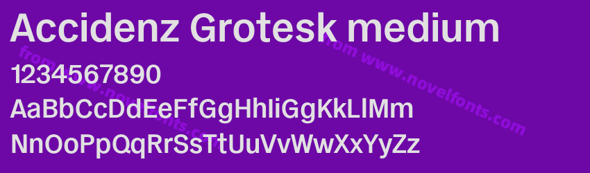 Accidenz Grotesk mediumPreview