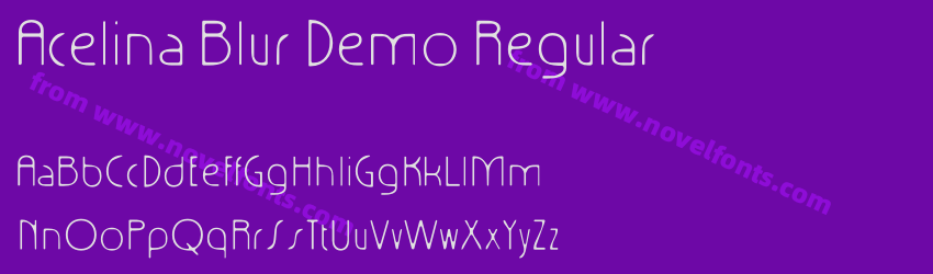 Acelina Blur Demo RegularPreview