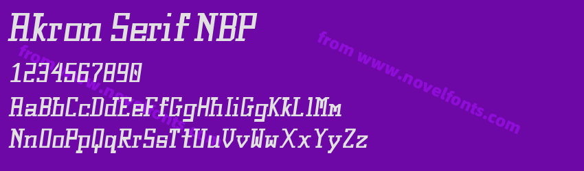 Akron Serif NBP Bold ItalicPreview