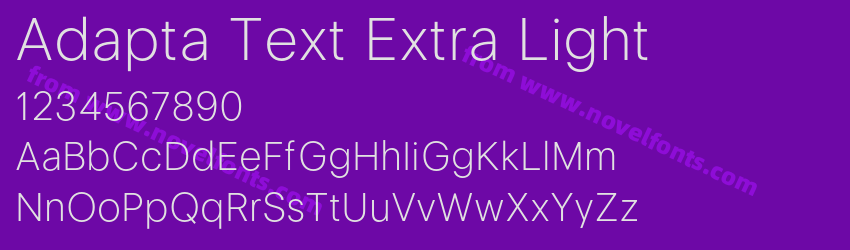 Adapta Text Extra LightPreview