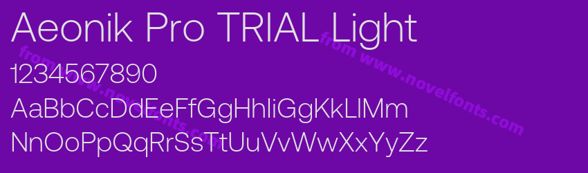 Aeonik Pro TRIAL LightPreview