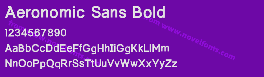 Aeronomic Sans BoldPreview