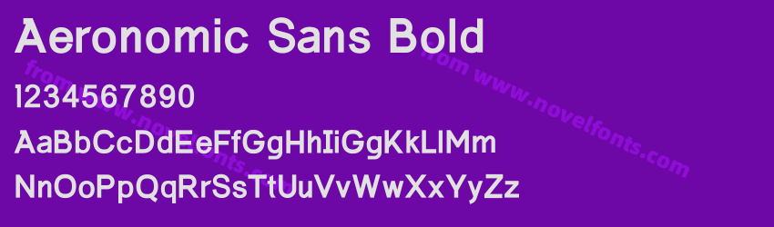 Aeronomic Sans BoldPreview