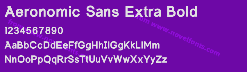 Aeronomic Sans Extra BoldPreview