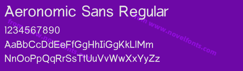 Aeronomic Sans RegularPreview