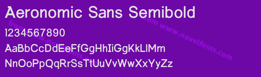 Aeronomic Sans SemiboldPreview