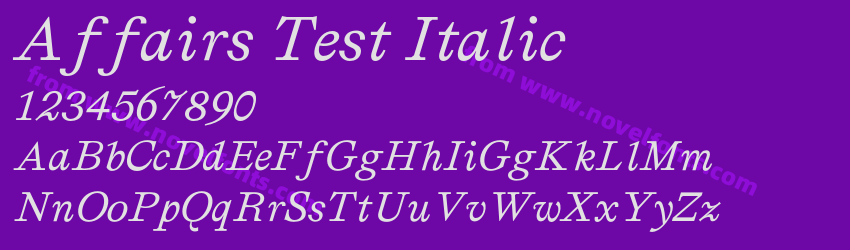 Affairs Test ItalicPreview