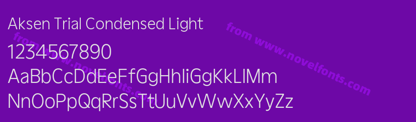 Aksen Trial Condensed LightPreview