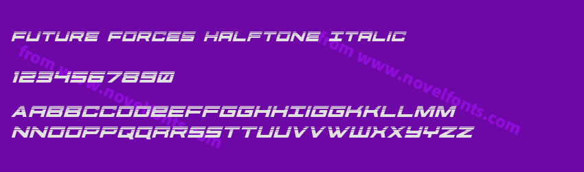 Future Forces Halftone ItalicPreview