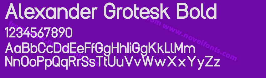 Alexander Grotesk BoldPreview