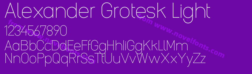 Alexander Grotesk LightPreview