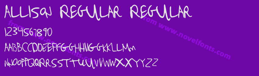 Allison Regular RegularPreview