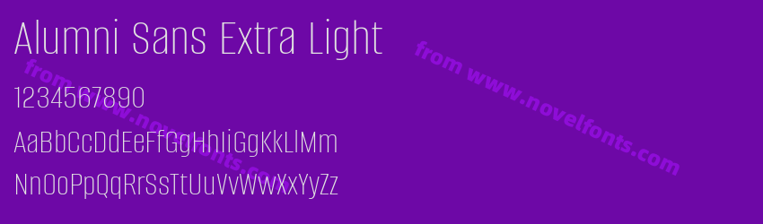 Alumni Sans Extra LightPreview