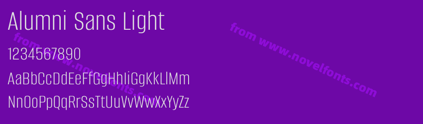 Alumni Sans LightPreview