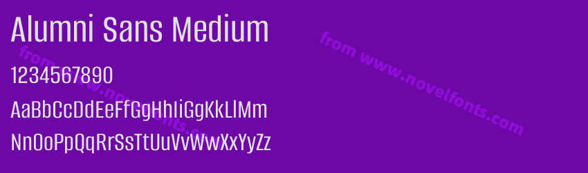 Alumni Sans MediumPreview