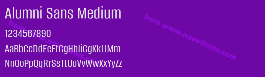 Alumni Sans MediumPreview