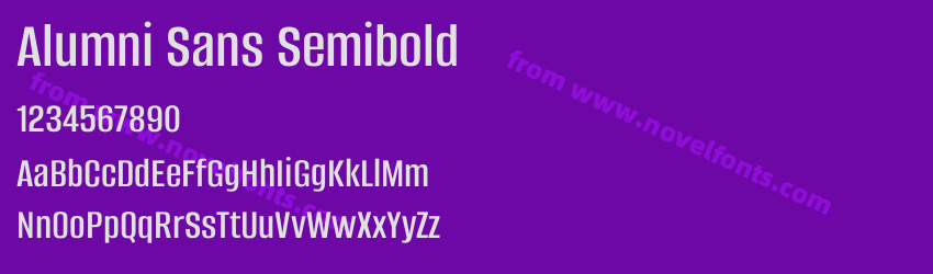 Alumni Sans SemiboldPreview