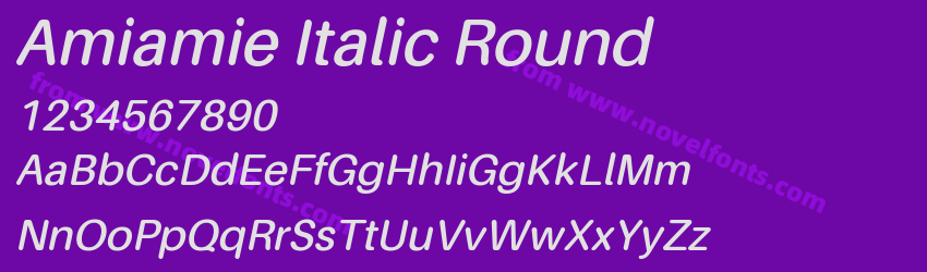 Amiamie Italic RoundPreview