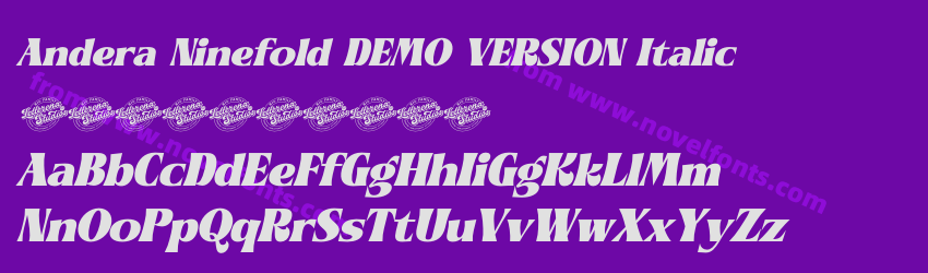 Andera Ninefold DEMO VERSION ItalicPreview