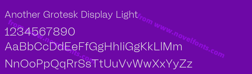 Another Grotesk Display LightPreview