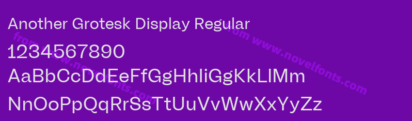 Another Grotesk Display RegularPreview