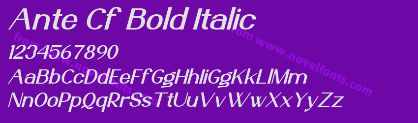 Ante Cf Bold ItalicPreview