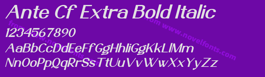 Ante Cf Extra Bold ItalicPreview