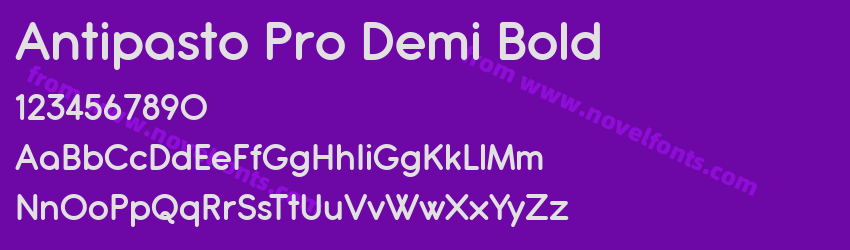 Antipasto Pro Demi BoldPreview Antipasto Pro Demi BoldPreview
