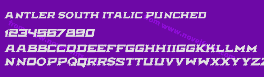 Antler South Italic PunchedPreview