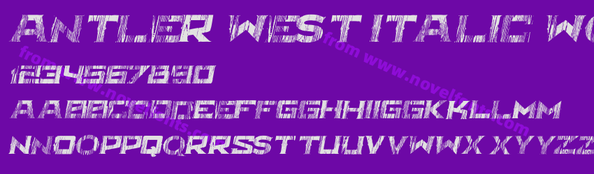 Antler West Italic WoodPreview