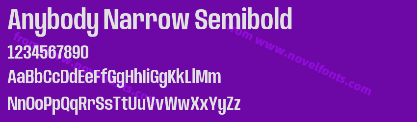 Anybody Narrow SemiboldPreview