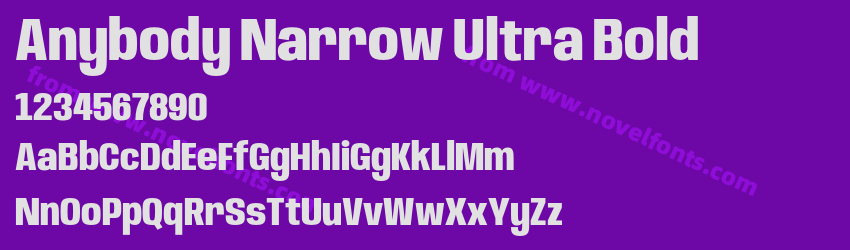 Anybody Narrow Ultra BoldPreview