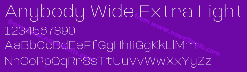 Anybody Wide Extra LightPreview