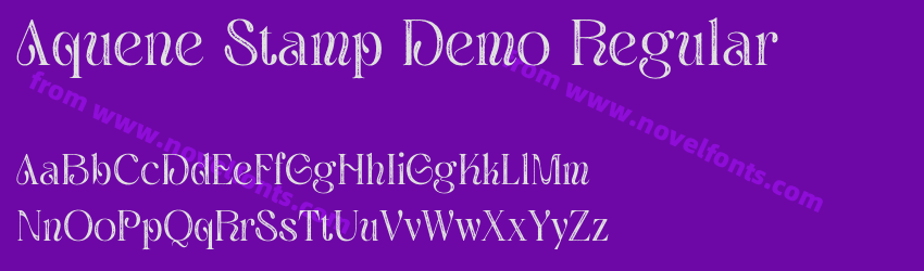 Aquene Stamp Demo RegularPreview