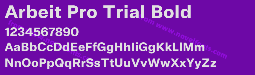 Arbeit Pro Trial BoldPreview