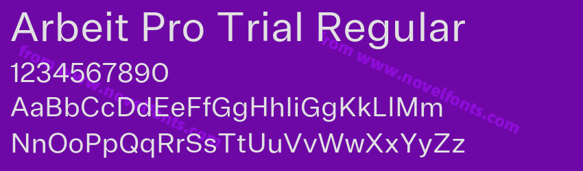 Arbeit Pro Trial RegularPreview