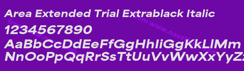 Area Extended Trial Extrablack ItalicPreview