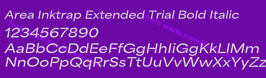 Area Inktrap Extended Trial Bold ItalicPreview