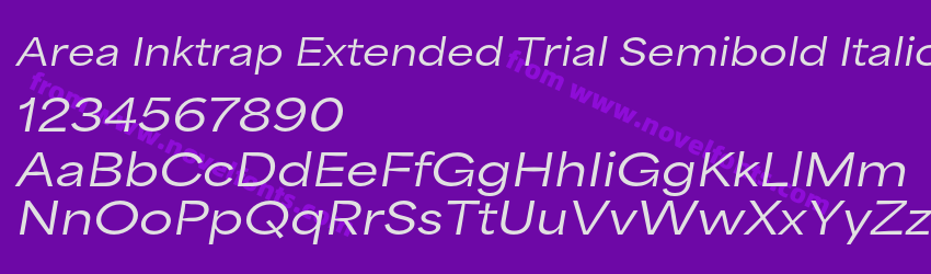 Area Inktrap Extended Trial Semibold ItalicPreview