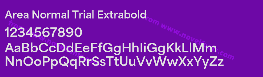 Area Normal Trial ExtraboldPreview