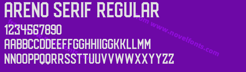 Areno Serif RegularPreview