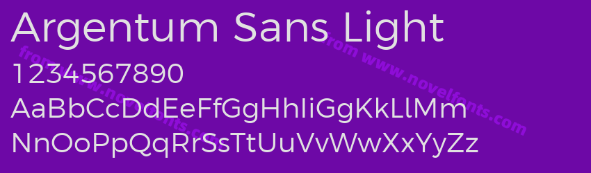 Argentum Sans LightPreview