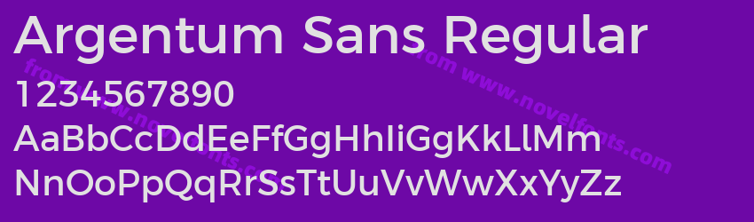 Argentum Sans RegularPreview