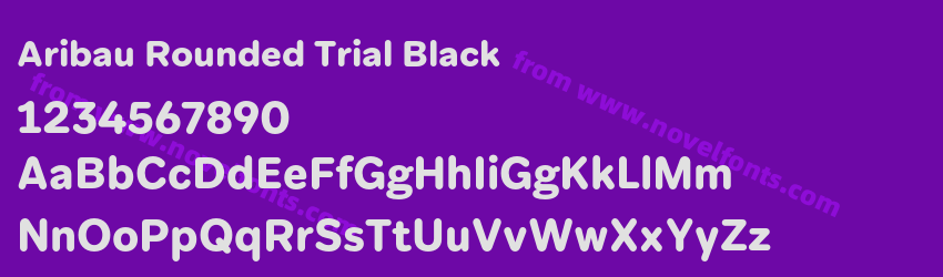 Aribau Rounded Trial BlackPreview