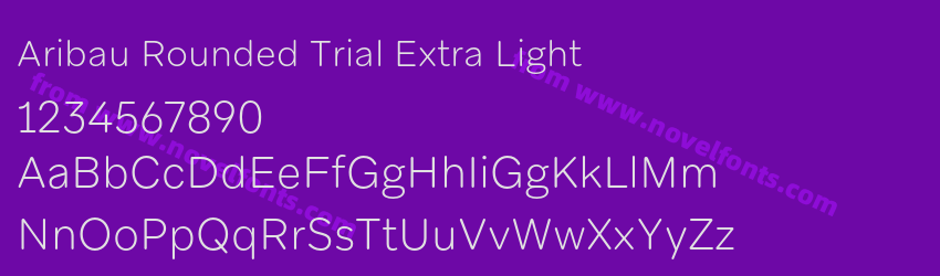 Aribau Rounded Trial Extra LightPreview