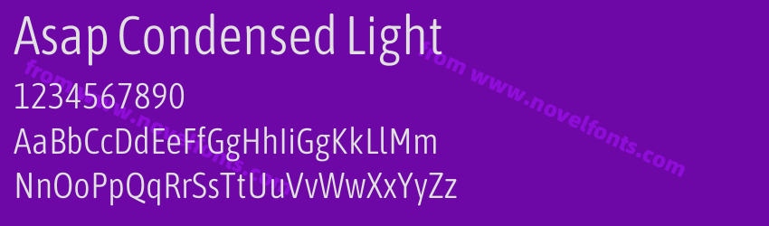 Asap Condensed LightPreview