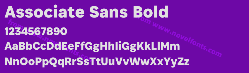 Associate Sans BoldPreview