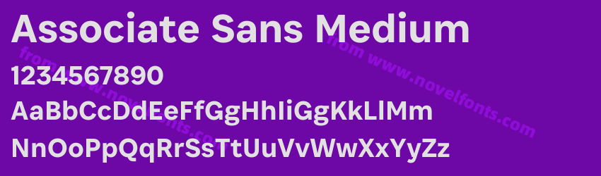 Associate Sans MediumPreview