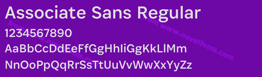 Associate Sans RegularPreview